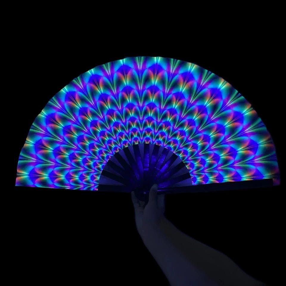 Large Glowy Rave Fan