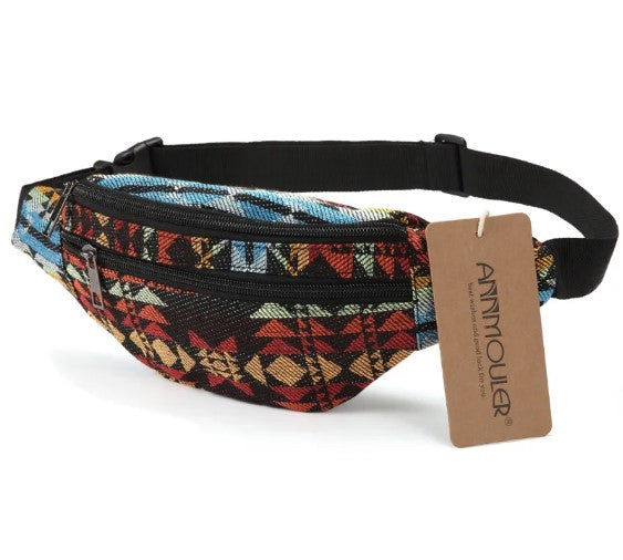 Aztec Fanny Pack - Medium - Design I